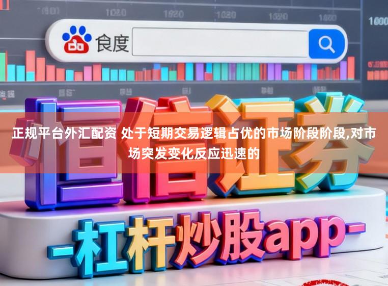 正规平台外汇配资 处于短期交易逻辑占优的市场阶段阶段,对市场突发变化反应迅速的