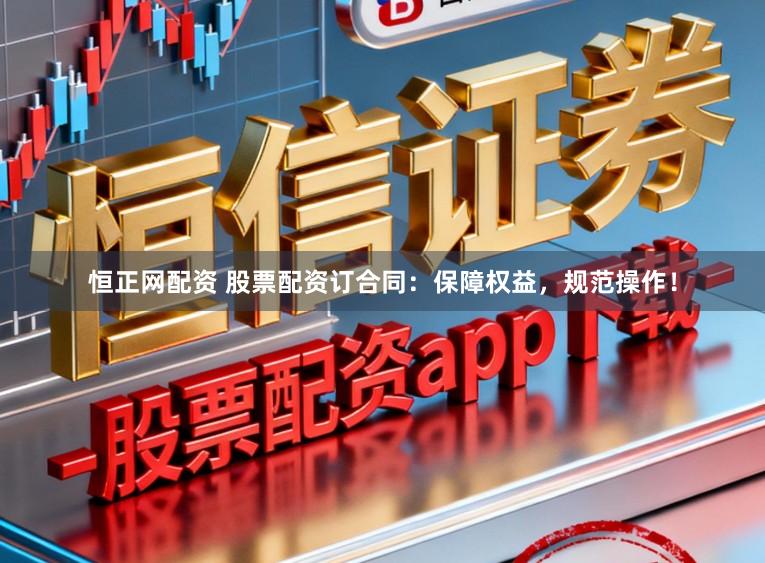 恒正网配资 股票配资订合同：保障权益，规范操作！