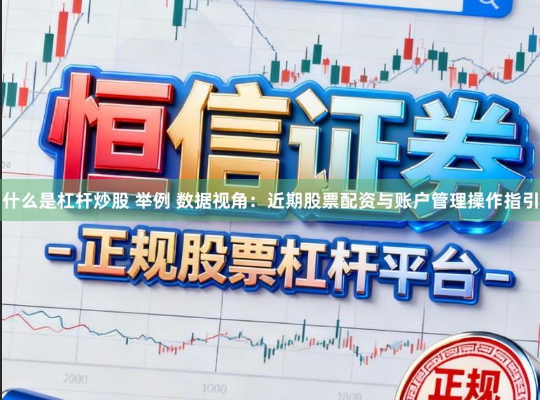 什么是杠杆炒股 举例 数据视角：近期股票配资与账户管理操作指引